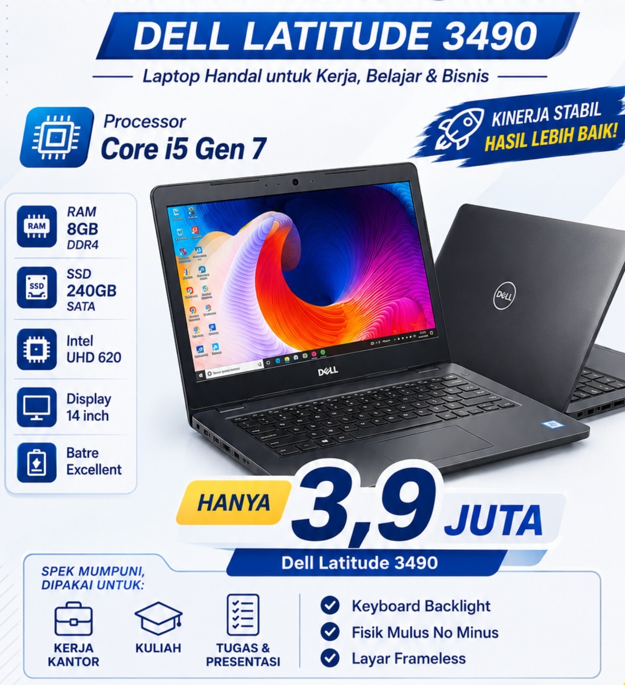 DELL LATITUDE  3490