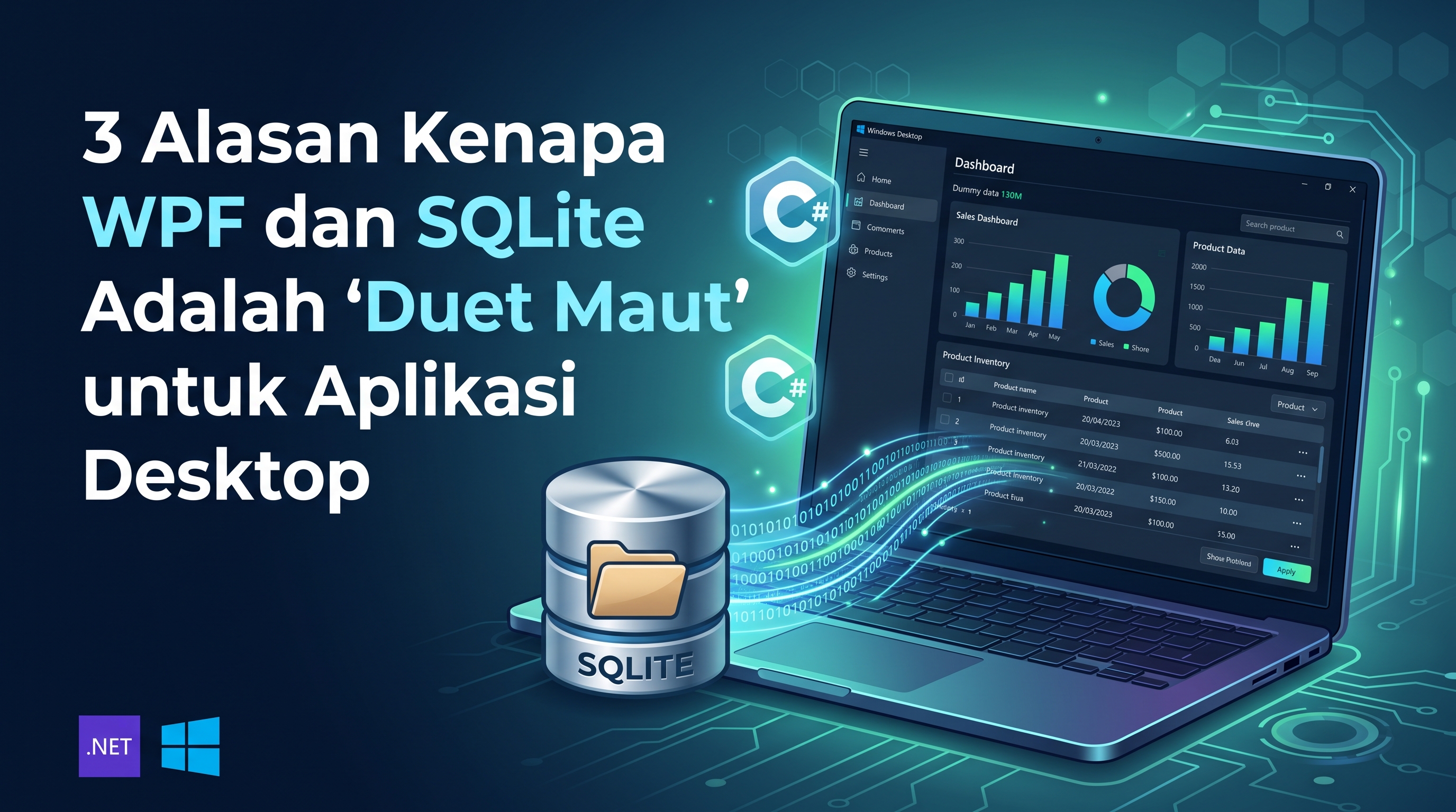 3 Alasan Kenapa WPF dan SQLite Adalah "Duet Maut" untuk Aplikasi Desktop